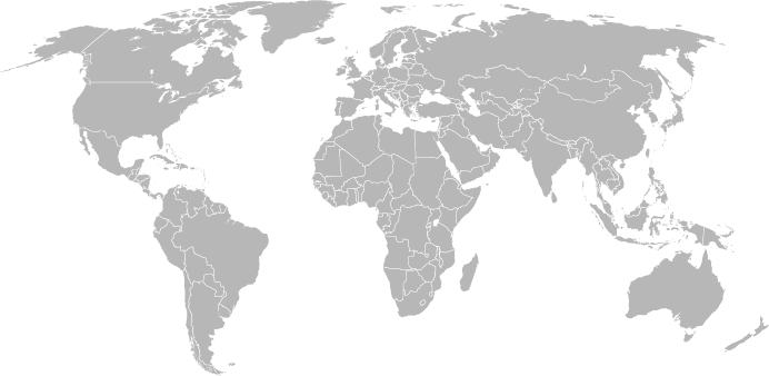 world map with countries we are going to visit